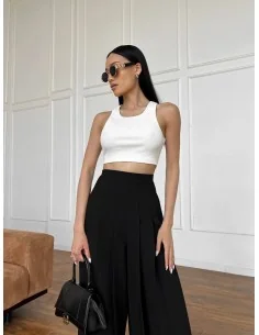 Женские брюки палаццо в черном цвете 2