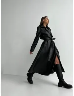 Тренч в черном цвете