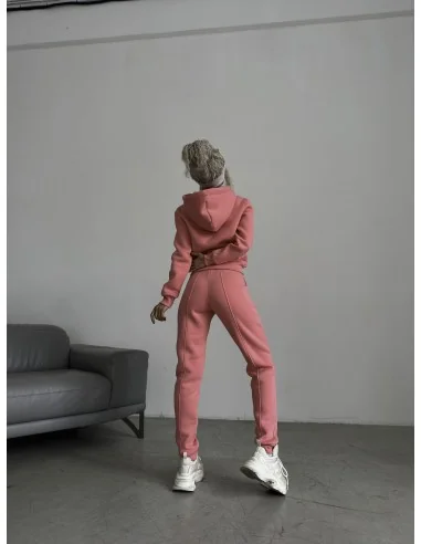 Жіночій, теплий костюм у рожевому кольорі