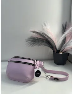 Бананка - поясная сумка, женская, в розовом цвете