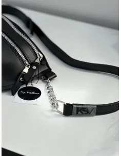 Бананка - поясная сумка, женская, в черном цвете 2