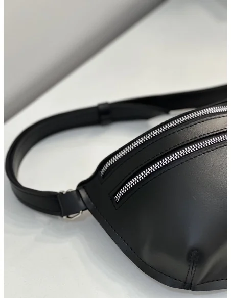 Бананка - поясная сумка, женская, в черном цвете