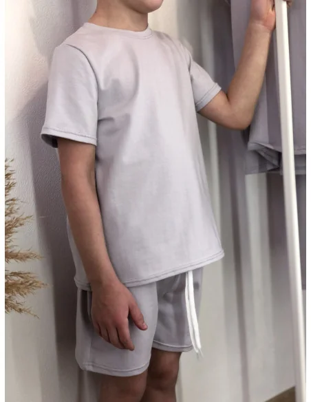 Костюм для мальчиков в цвете камень