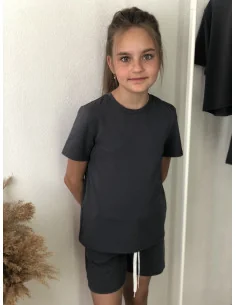 Костюм для дівчат у кольорі графіт 2