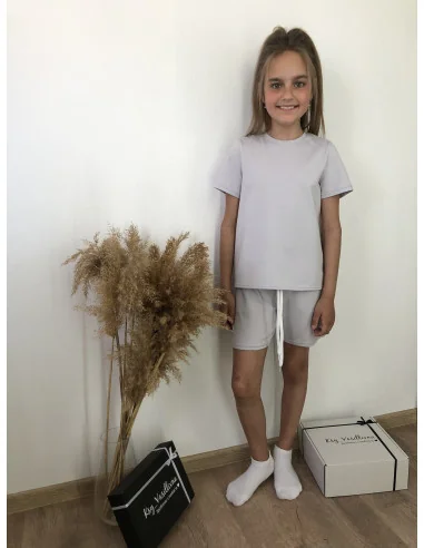 Костюм для девочек в цвете камень