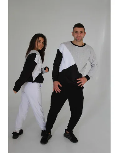 Світшоти unisex для неї та нього, комбіновані з чорно-білих