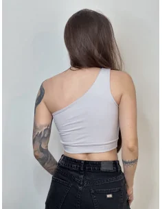 Топ на одне плече у кольорі камінь 2