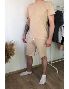 Шорты мужские, цвет-бежевый