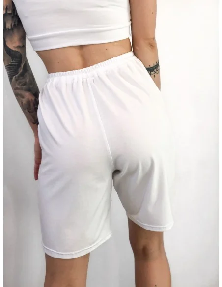 Шорти жіночі, подовжені, колір-білий