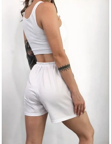 Шорти жіночі, вкорочені, колір-білий Шорти жіночі, вкорочені, колір-білий
