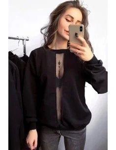 Свитшот женский, с сеткой по средине 2