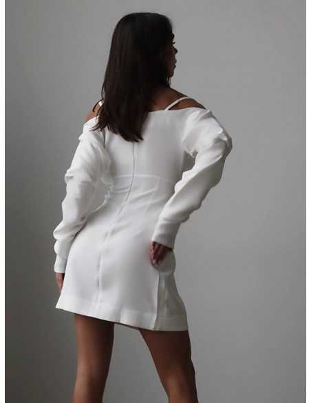 Сукня з бретельками у кольорі молоко Сукня з бретельками у кольорі молоко