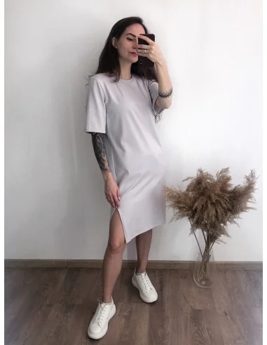 Плаття-футболка, колір-камінь