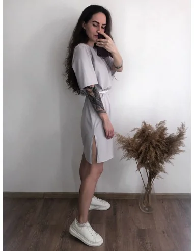 Плаття-футболка, колір-камінь